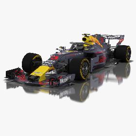 3D model Grey Cat GC14 Racing Paint Formula 1 Car Season 2018
